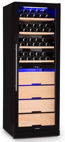 Klarstein Barossa 123 Duo, vinotéka, 226 l, 123 fliaš, 2 zóny, dotykové ovládanie