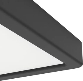 Eglo 901328 - LED kúpeľňové stropné svietidlo FUEVA LED/7W/230V 15x15 cm IP44 čierna