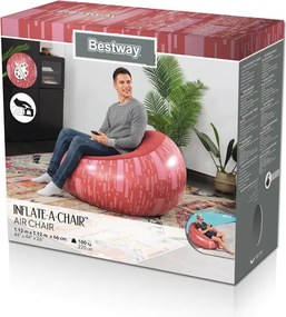 Nafukovacie kreslo Bestway Red 75052