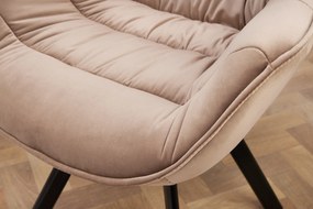 Stolička The Dutch Comfort velvet greige