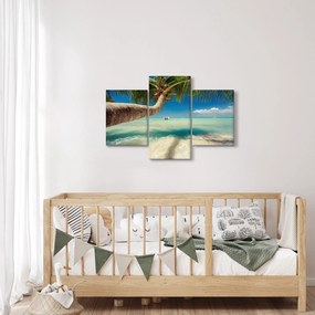 Obraz - Čisté more s palmou (90x60 cm)