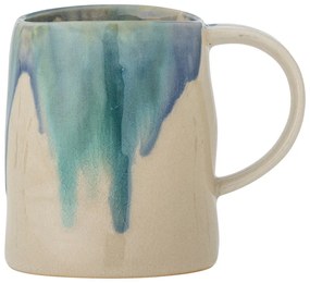 Modrý/béžový hrnček z kameniny 450 ml Yori – Bloomingville