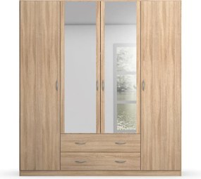 Šatníková skriňa Case, 181 cm, dub sonoma