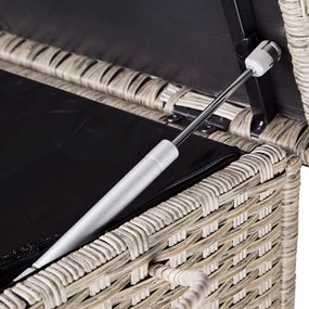 InternetovaZahrada Úložný box s kolieskami 370 L - krémový