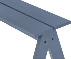 Modrá drevená záhradná lavica Navo – noo.ma