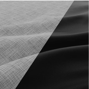 Sedacia súprava FORESTA v tvare U, pravá sivá / čierna