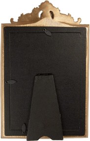 Zlatý antik fotorámik s kvetmi a ornamentmi - 17*2*26 cm / 13*18 cm