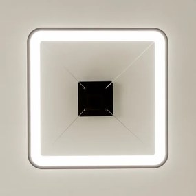 Brilagi - LED stmievateľný luster na lanku FALCON SLIM LED/50W/230V 50x50 cm čierna + diaľkový ovládač