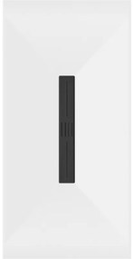 Mexen Toro, SMC obdĺžniková sprchová vanička 180 x 90 cm, biela, čierna krytka, 43109018-B