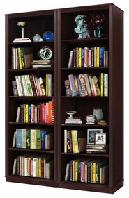 Hnedá knižnica z borovicového dreva 148x223 cm Anita – Støraa