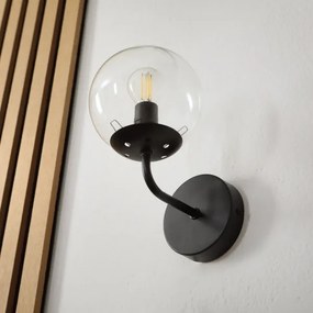 Brilagi - Nástenná lampa MALIVA 1xE14/15W/230V čierna/číra