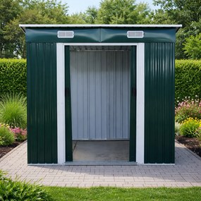 Záhradný domček BestBerg BBSH-407GR / 2,8 m² / 130 x 213 x 191 cm / zelená