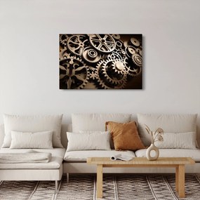 Obraz - Hodinové súčiastky (90x60 cm)