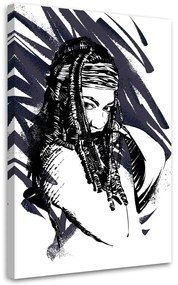 Gario Obraz na plátne The Walking Dead, Michonne - Nikita Abakumov Rozmery: 40 x 60 cm