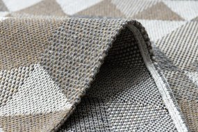 Koberec EKO SIZAL BOHO Casa Trojuholníky 2816 krém / taupe