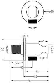 Mexen Kai DR70 podomietková vaňová a sprchová súprava s dažďovou sprchou 30 cm, chróm, 77602DR70301-00