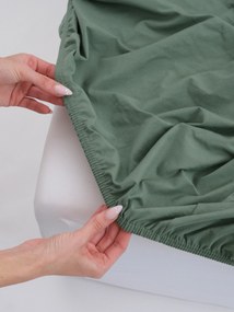 Jersey plachta s elastanom Deluxe 220 × 200 cm – olivová
