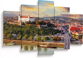 Obraz - Panorama Bratislavy, Slovensko (150x105 cm)
