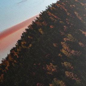 Obraz červánkov nad kopcom (120x50 cm)