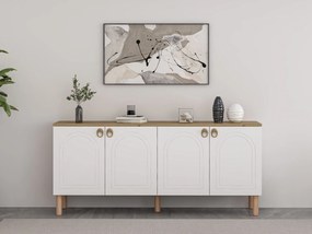 Komoda Lotusiak (biela). Akcia -17%. Vlastná spoľahlivá doprava až k Vám domov. 1121665