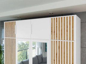 Nadstavba na skriňu Lenona Lux D4 (biela + dub wotan) . Akcia -6%. Vlastná spoľahlivá doprava až k Vám domov. 1104483