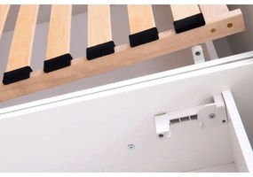 Čalúnená posteľ s matracom a úložným priestorom ALIS 180x200 cm antracit