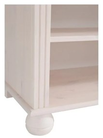 Biela knižnica z borovicového dreva 70x181 cm Ella – Støraa