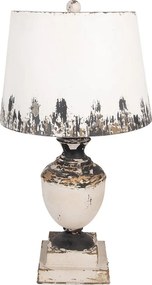 Béžová antik kovová stolná lampa Florence - Ø 32*60 cm E27/max 1*60W