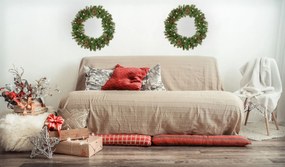 Tutumi - Vianočný veniec okrúhly LED 60cm 311427, CHR-06524