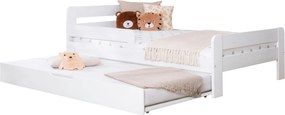 XXXLutz POSTEĽ S VÝSUVNÝM LÔŽKOM, 90/200 cm biela MID.YOU - Detské izby - 000406008637