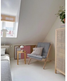 Biele/svetlo modré kreslo Boogie - Karup Design