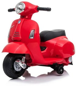 Detská elektrická motorka Baby Mix Vespa červená