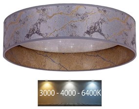 Brilagi - LED Stropné svietidlo VELVET STAR LED/24W/230V pr. 40 cm  šedá/zlatá