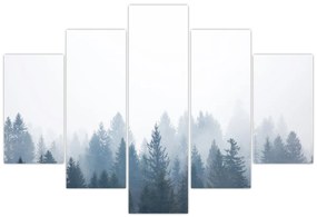 Obraz - Zahmlený les (150x105 cm)
