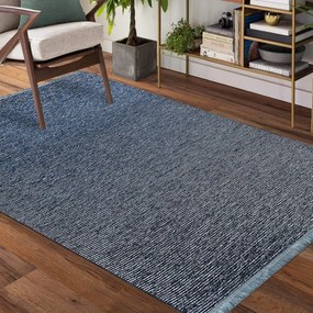 Kvalitný modrý koberec do obývačky Šírka: 200 cm | Dĺžka: 290 cm