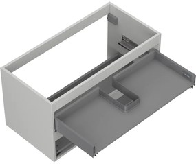 Mexen Box-A, závesná skrinka 90 cm, 2 zásuvky, matná sivá, 91AX0-0900-470-2-62