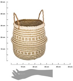 Úložný kôš z prútia a morskej trávy SEAGRASS