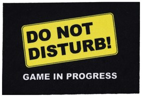 Mercury Flooring, Rohožka Do not disturb (game in progress) 40x60 cm, 40x60, čierna, žltá