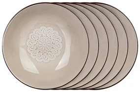 Banquet Sada hlbokých tanierov Shape 20,4 cm, 6 ks