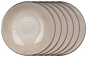 Banquet Sada hlbokých tanierov Shape 20,4 cm, 6 ks
