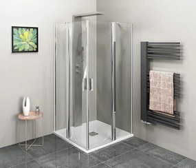 Polysan Polysan, ZOOM štvorcová sprchová zástena 800x800mm, rohový vstup, ZL4815L-02