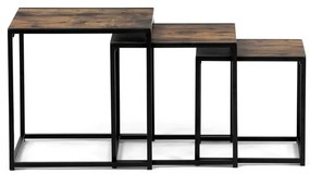 BONTEC Konferenčný stolík 45x45cm, mdf, divoký dub, AF-3003 OAK Farba: Hnedá