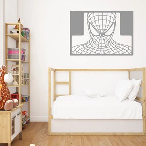 Veselá Stena Samolepka Spiderman portrét Farba: šedá, Veľkosť: 100 x 70 cm