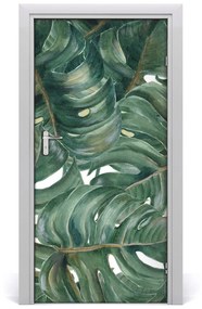 Samolepiace fototapety na dvere Monstera 85x205 cm