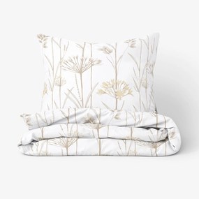 Goldea bavlnené posteľné obliečky - okrasné rastliny 200 x 200 a 2ks 70 x 90 cm (šev v strede)