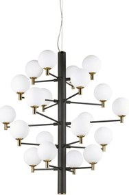 Ideal Lux - LED Luster na lanku COPERNICO 20xG9/3W/230V pr. 86 cm čierna