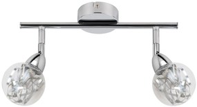 CLX Nástenné / stropné bodové LED osvetlenie MAURO, 2x6W, teplá biela