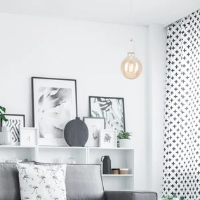 Luster na lanku ASTRID 1xE27/60W/230V biela