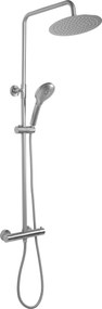 Rea Vincent, sprchový set s termostatickou batériou a dažďovou hlavicou 25cm, nikel matný, REA-P6603