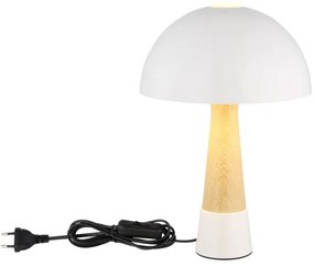 Globo 51570122 - Stolná lampa PAULIN 1xE27ILLU/40W/230V biela